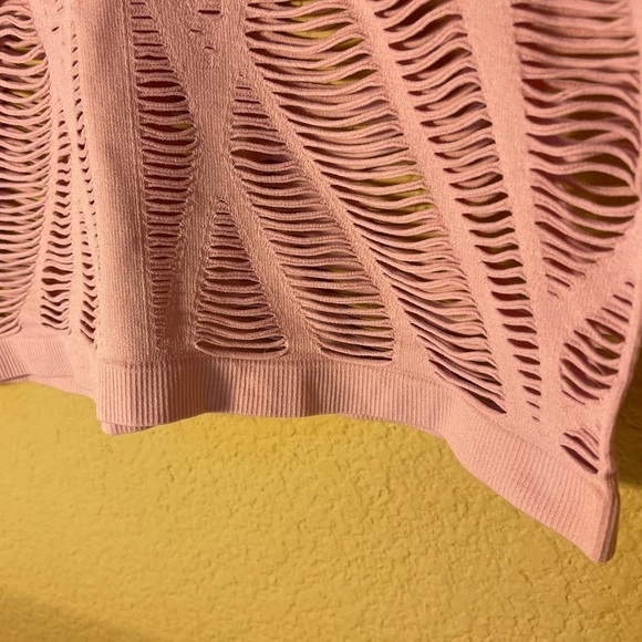 90 DEGREE BY REFLEX Sleeveless Activewear Tank Top Light Pink Cutout Size Small - Picture 8 of 12